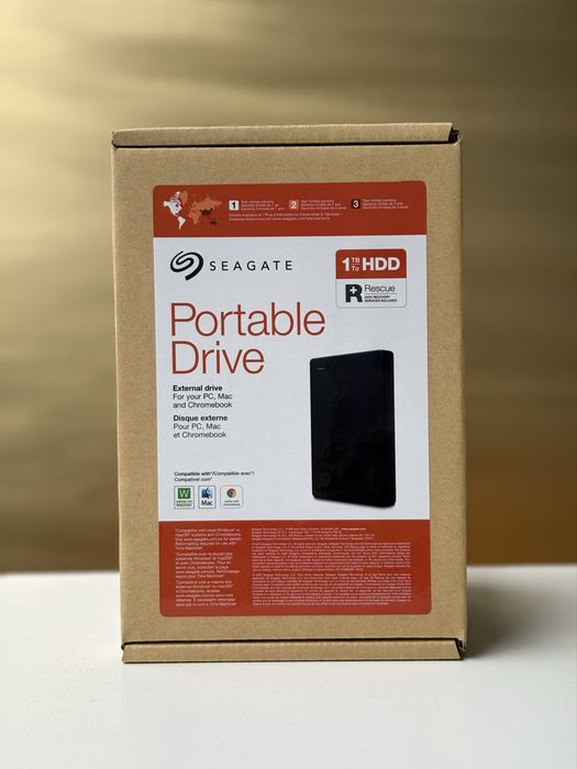 Зовнішній диск STX Seagate Portable Drive — 1TB, Rescue, Новий