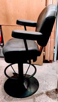Fotel skórzany obrotowy, krzesło barowe