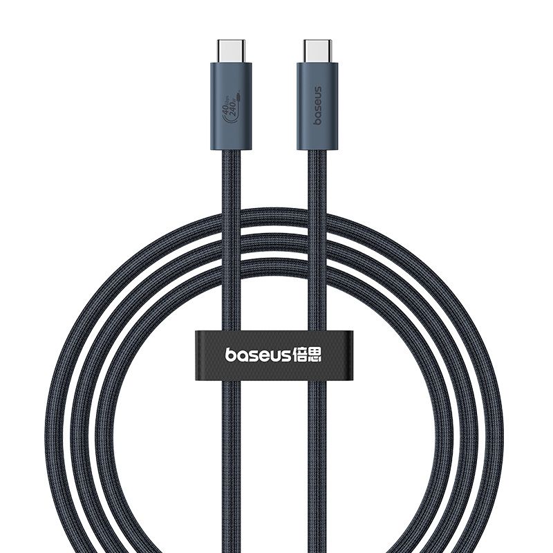 kabel przewód usb-c - usb-c 240w pd 8k 60hz 40gb/s 1m czarny
