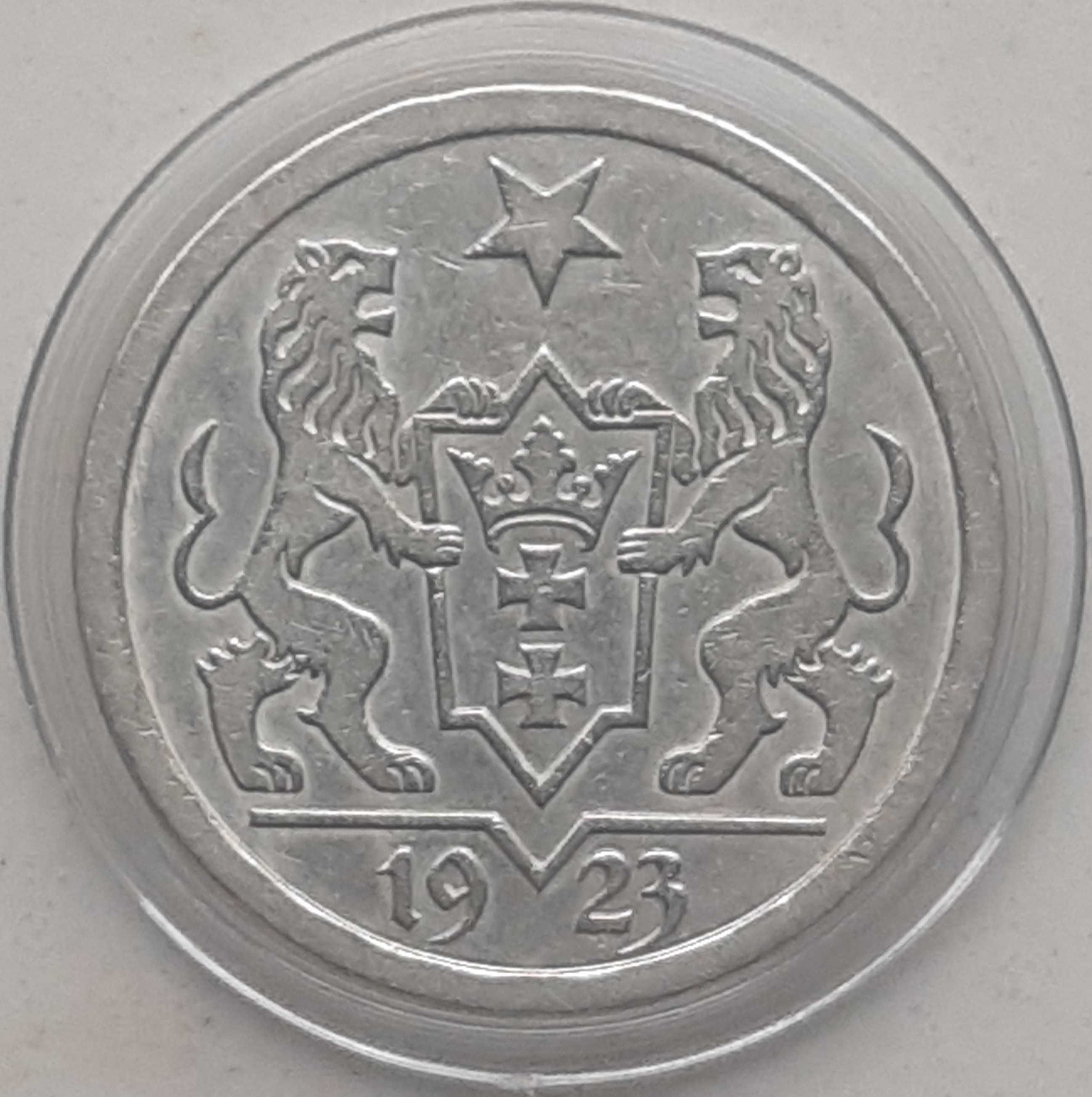 Moneta obiegowa Wolne Miasto Gdańsk 2 Guldeny 1923 Koga