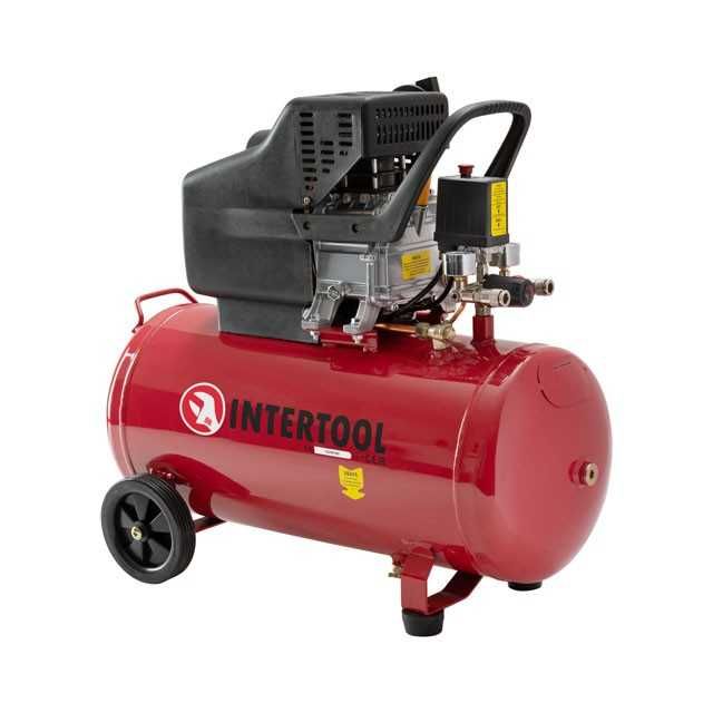 Компрессор Intertool  50 литров, 205 л/мин. АКЦИЯ!!! МЕДЬ!
