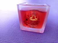 Świecznik na tealight z żelem i bursztynem