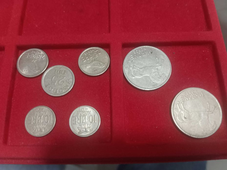 Moedas antigas da Noruega