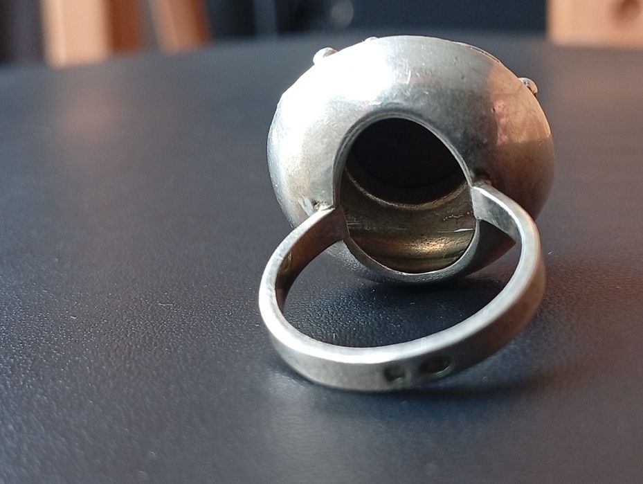 Srebrny pierścionek Warmet roz. 13, PRL