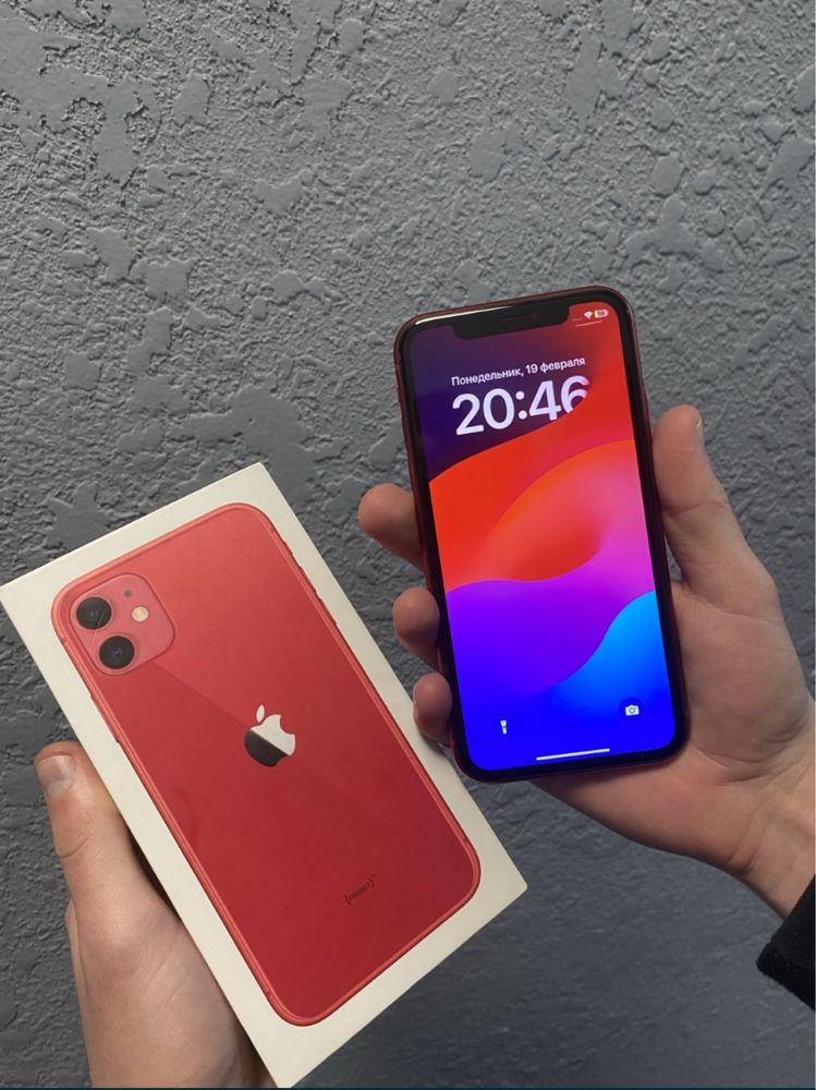 iPhone 11 RED PRODUCT, айфон 11 красный 64gb