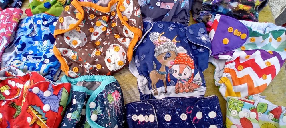 Fraldas de pano reutilizáveis (22 capas)