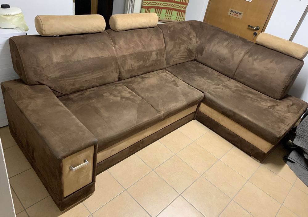 Duża sofa narożnik kanapa