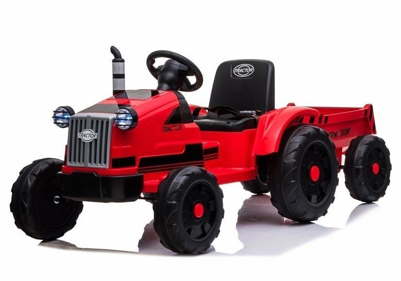 Traktor Na Akumulator Z Przyczepą Ch9959 Czerwony