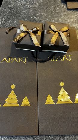 Pudełko na biżuterię i torebka prezentowa świąteczna Apart