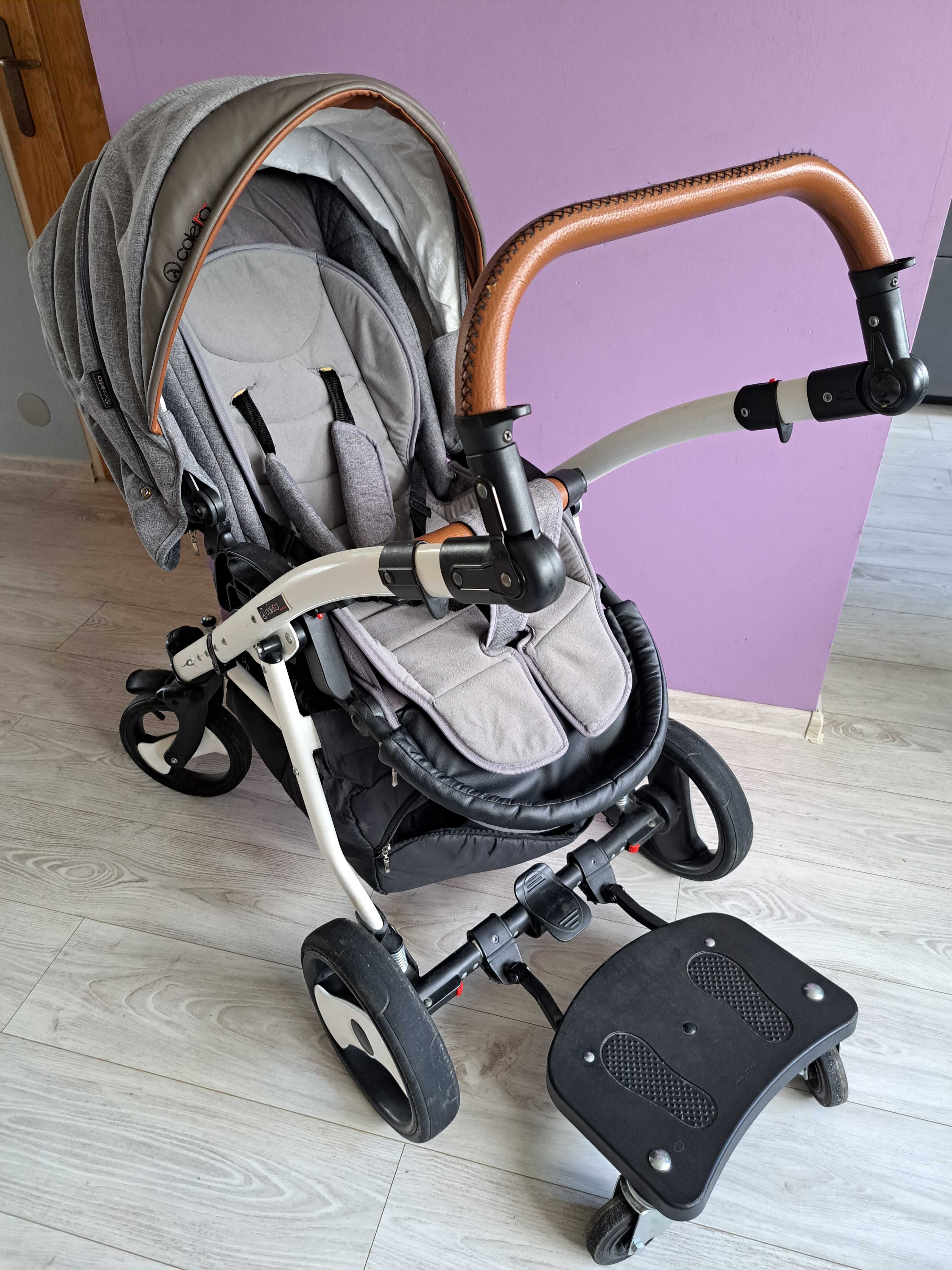 Wózek Coletto, 2 in 1 z dostawką
