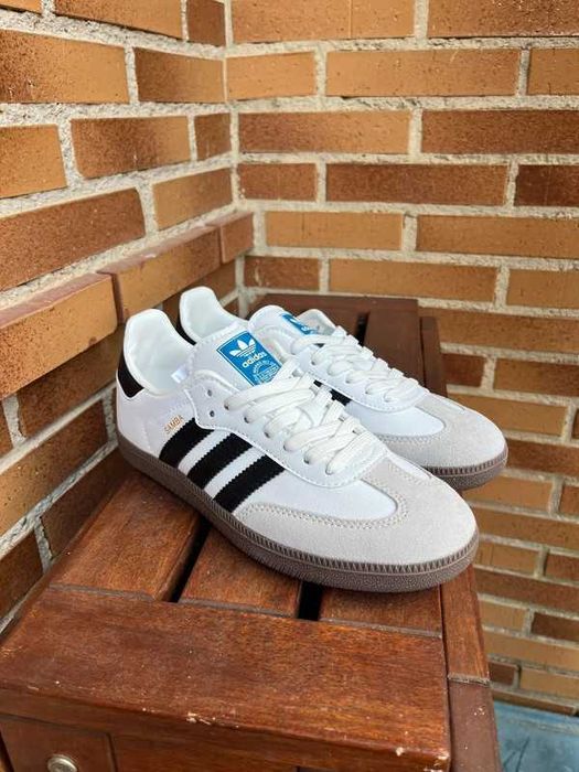 "koszykówki " Adidas_Samba_Vegan_White_Gum R.41