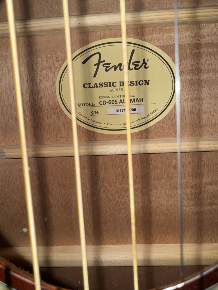 Gitara akustyczna Fender 60S All Mah