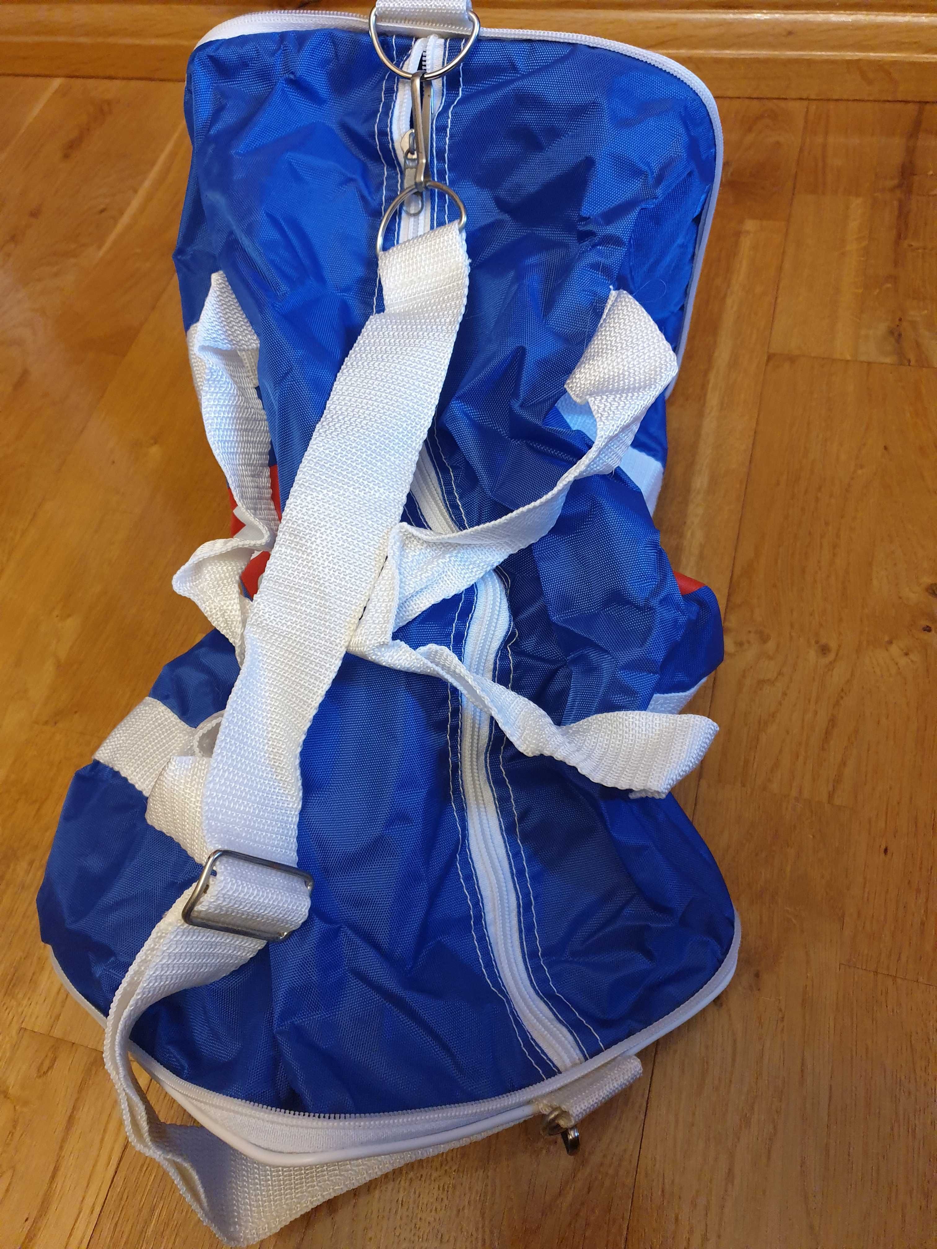 Torba sportowa TUI, podróżna torba skladana, niebieska na fitness