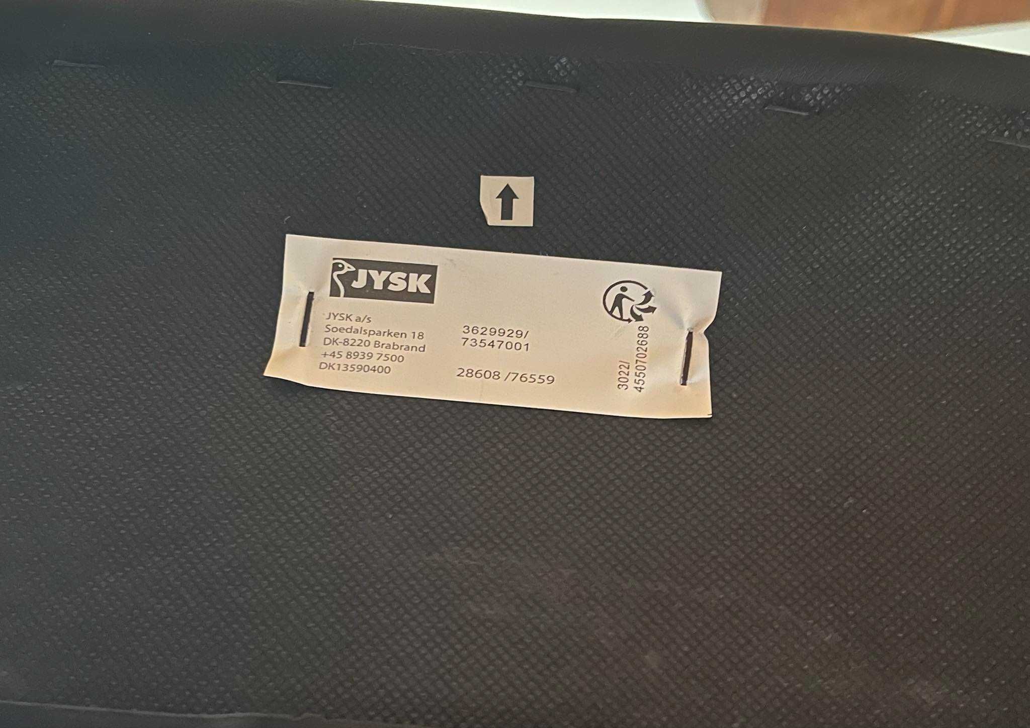 Krzesło biurowe JYSK SKODSBORG czarne skóra ekologiczna - NOWY