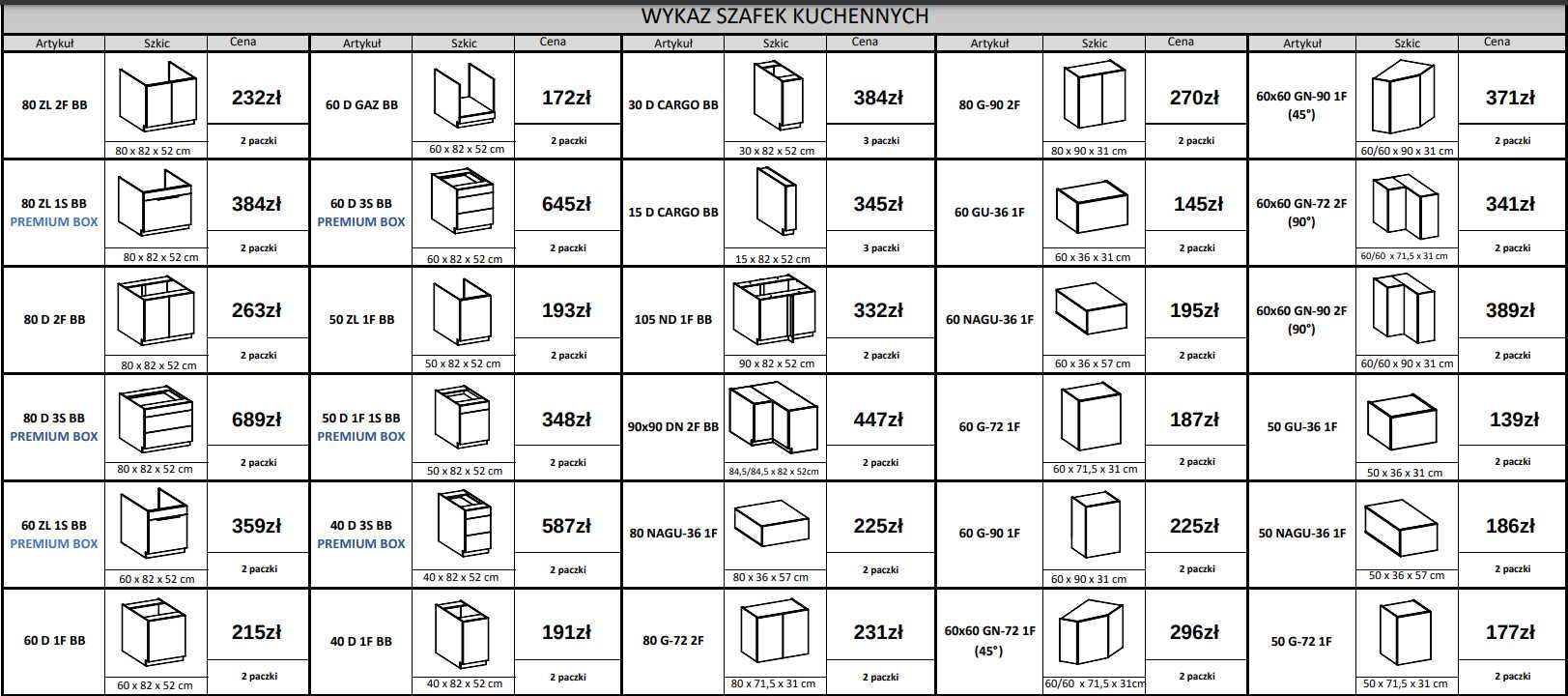 Nowość Meble kuchenne SOLEA 260cm Kaszmir/dąb artisan.SZYBKA WYSYŁKA