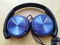 Słuchawki przewodowe Sony niebieskie