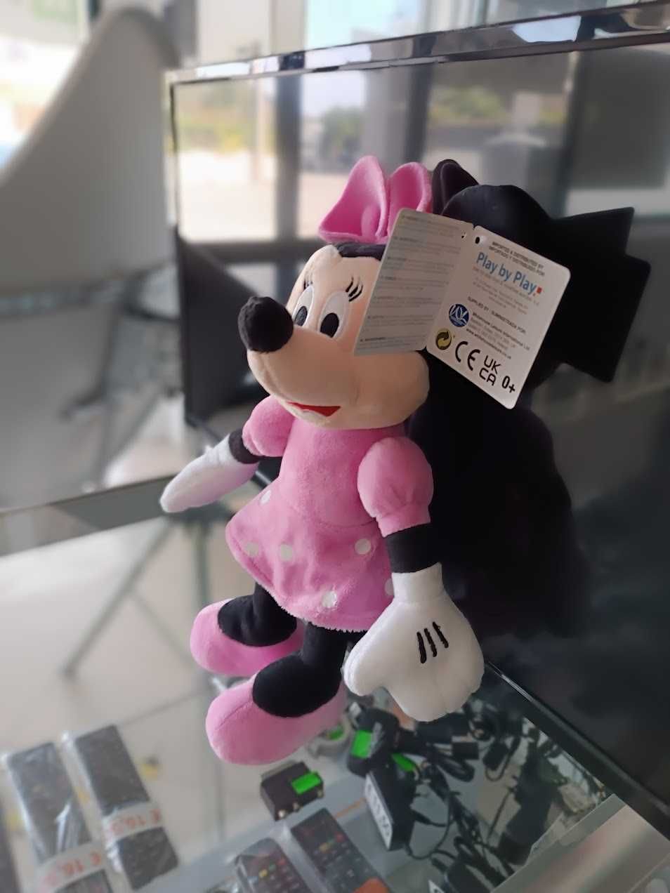 Novidade:Peluche Minnie Mouse Rosa 29cm