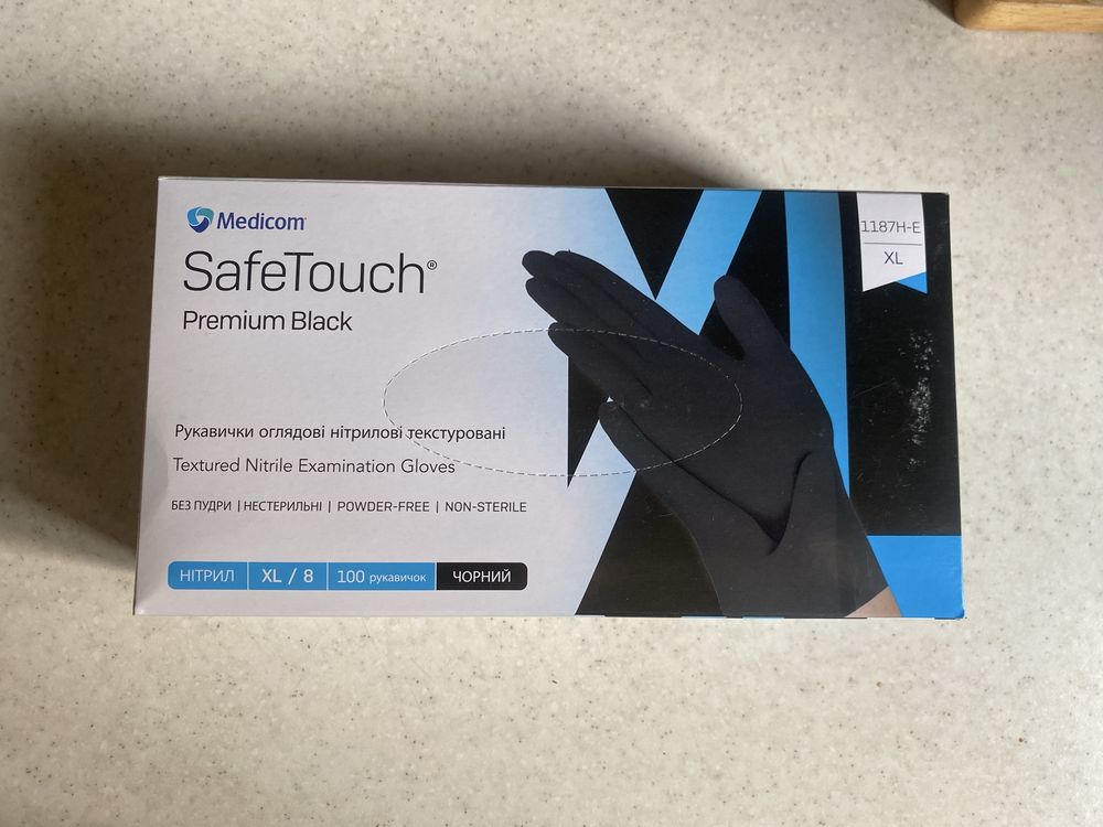 Перчатки Medicom SafeTouch® Premium нитриловые без пудры размер XL