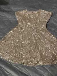 Zlota cekinowa sukienka Minoti 110
