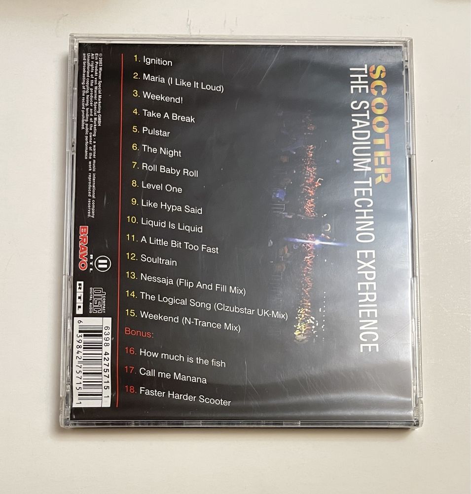 Scooter The stadium techno experience 2 in 1 cd + bonus