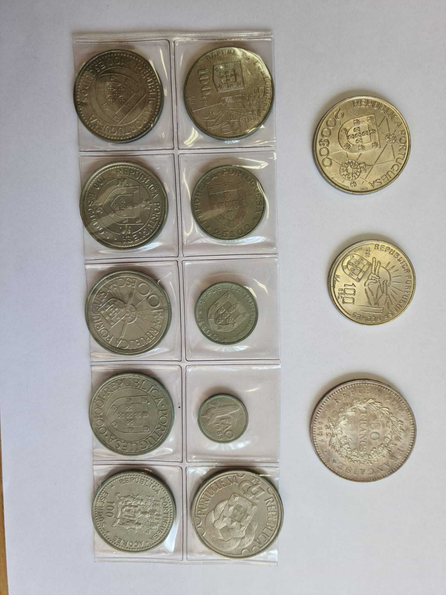 Lote de moedas antigas e comemorativas