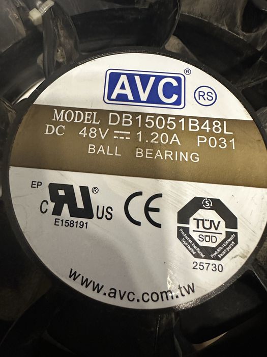 Куллер вентилятор вечный delta avc db15051b48L 58 ват