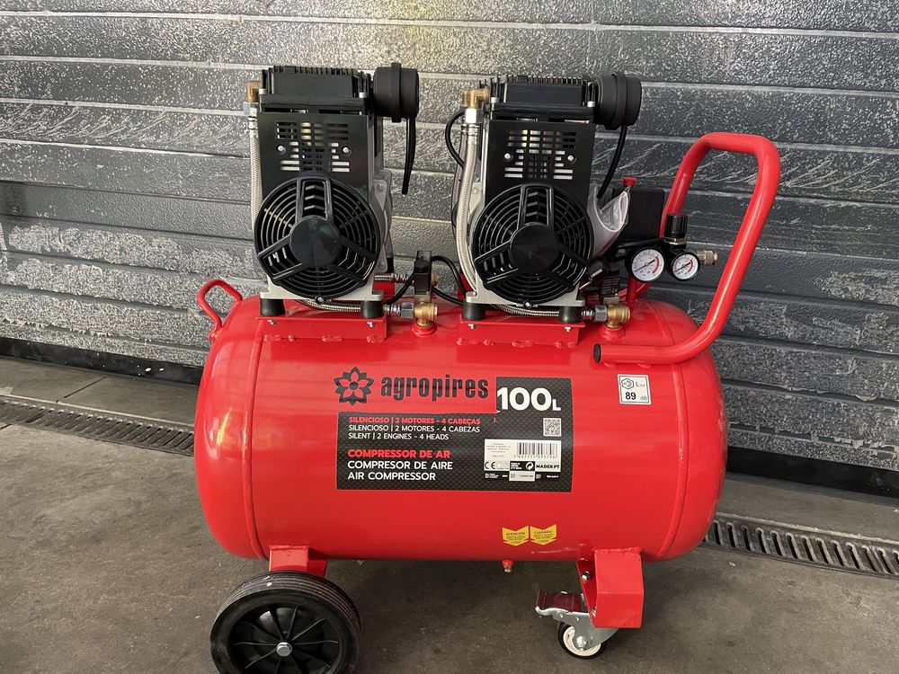 Compressor 100 litros silencioso 6 cavalos