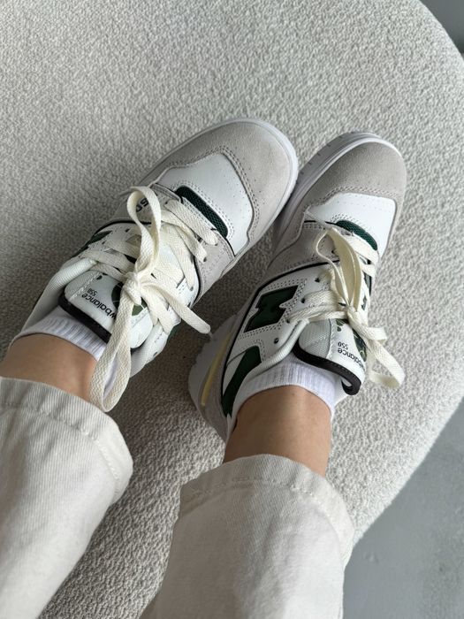 Кросівки New Balance 550 Grey/Green premium