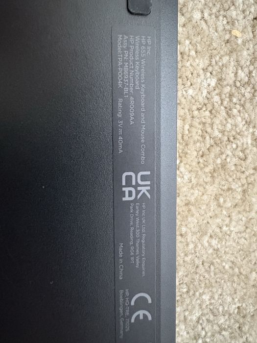 HP 655 Wireless Combo Teclado e Rato