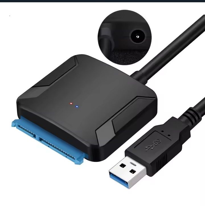Adapter kabel przejściówka SATA 2.0 3.0 dysku hdd 2,2-3,5 cale do USB