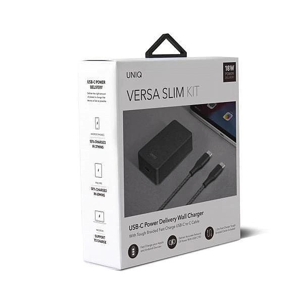 Ładowarka sieciowa Uniq Versa Slim Lithos Collective Usb-c Pd 18w + ka