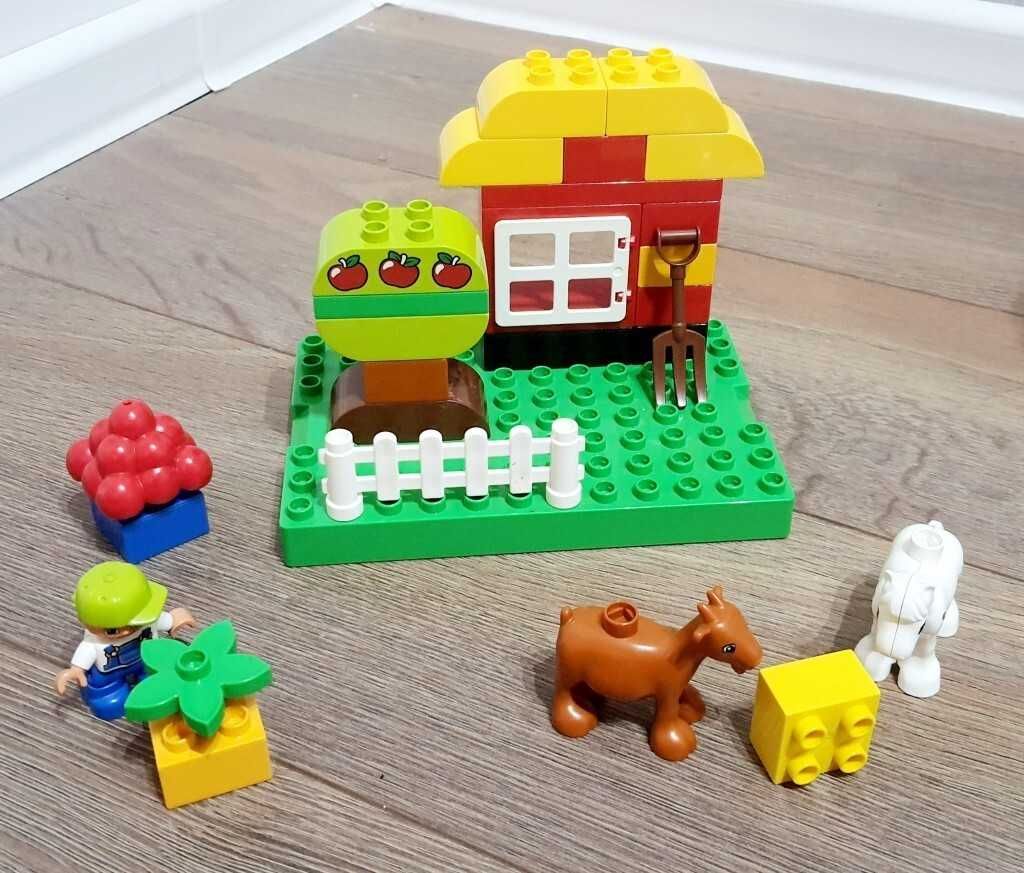 Duży zestaw Lego Duplo - 3 zestawy- pociąg, ogród i farma