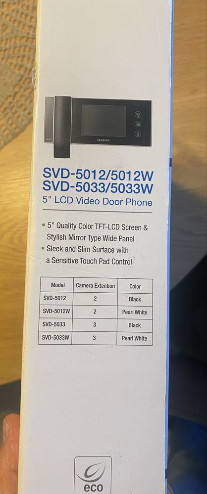 SAMSUNG —> Monitor wideodomofonu SVD-5033 za 1/2 ceny