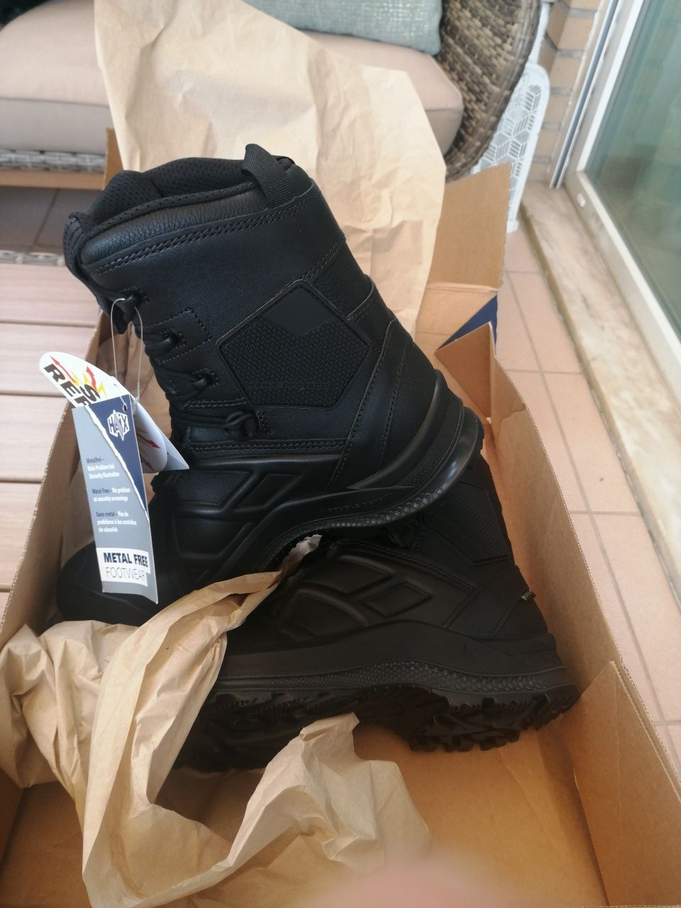 Botas Táticas Haix Black Eagle Tactical Gore Tex High/Black 2. 1