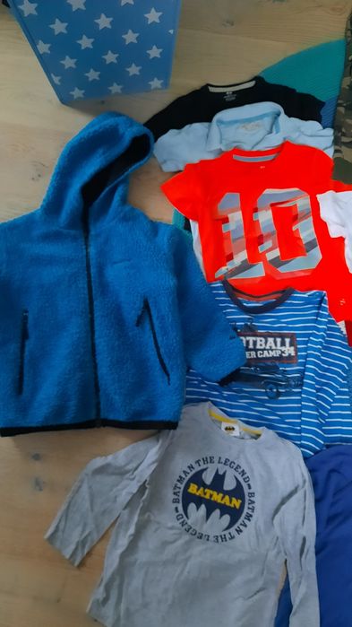 Pakka ubrań markowych r.110 chłopiec,Adidas, Molo, Batman, zestaw