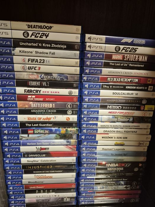 Gry na PlayStation 5 Ps4 Ps5. Fifa 25,Wiedzmin 3,Spiderman,Crash Bandi
