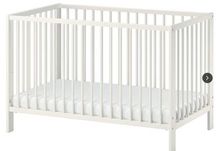 Berço IKEA, Gulliver, com colchão e roupa de cama, usado