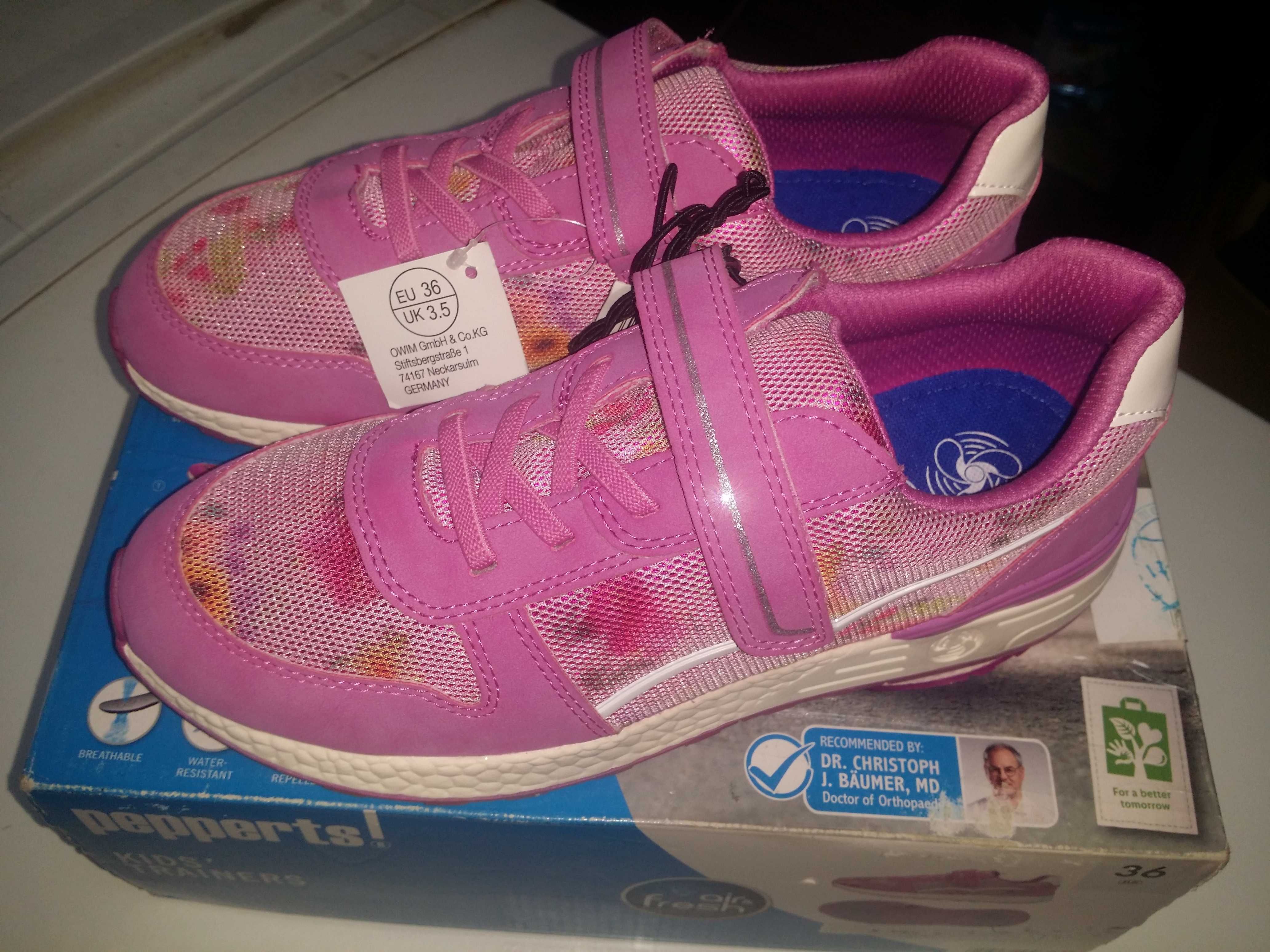 Кроссовки  Pepperts kids trainers , 36 р. Германия.