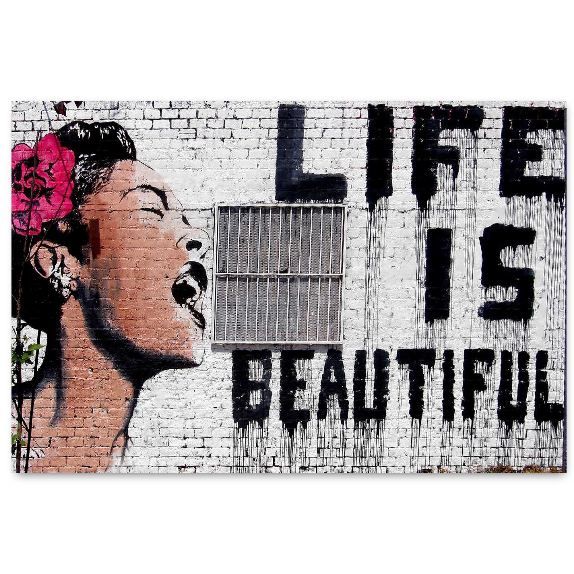 Life is beautiful Plakat 91x61 cm