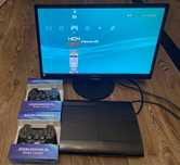 Sony playstation super slim ps3 640gb 40 игр, установка игр, прошивка.