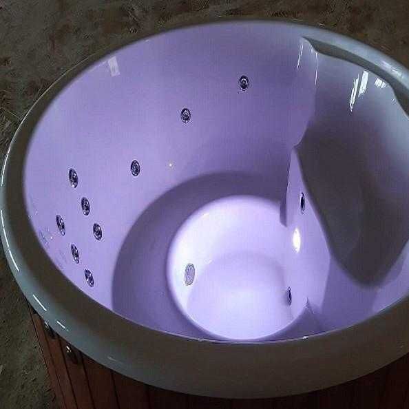 Jacuzzi ogrodowe Balia z włókna szklanego z piecem zintegrowanym 2,0m