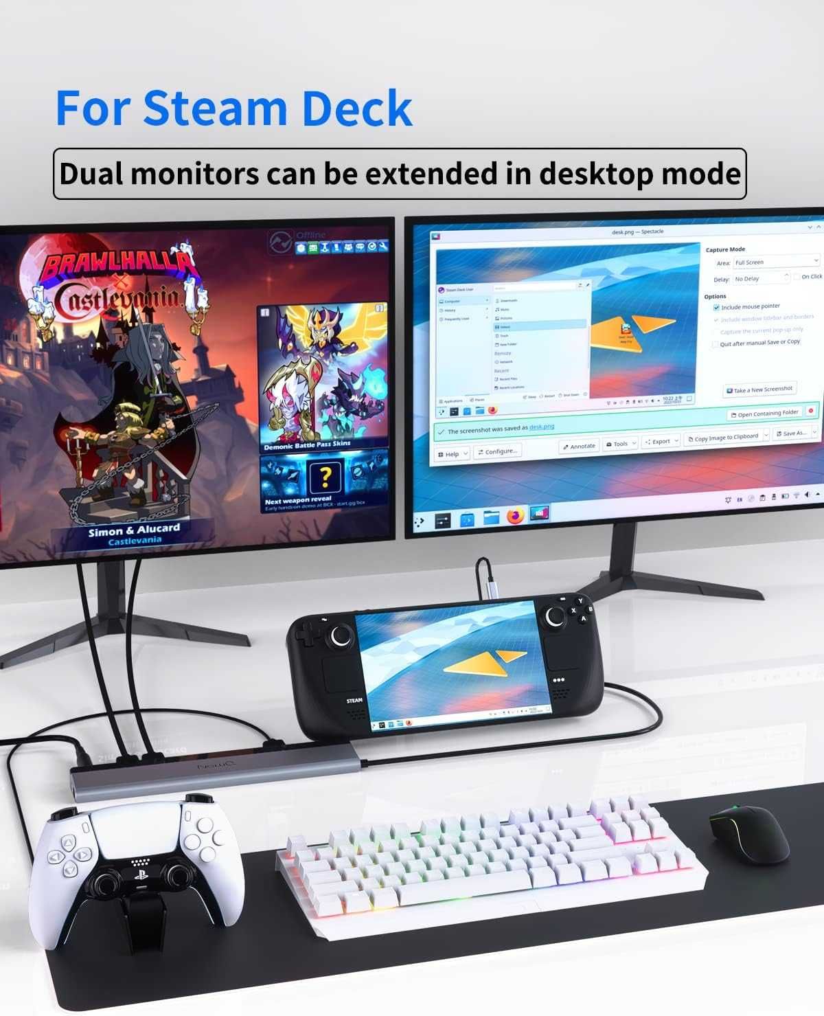Stacja dokująca USB C Dual Monitor koncentrator 12w1 NewQ