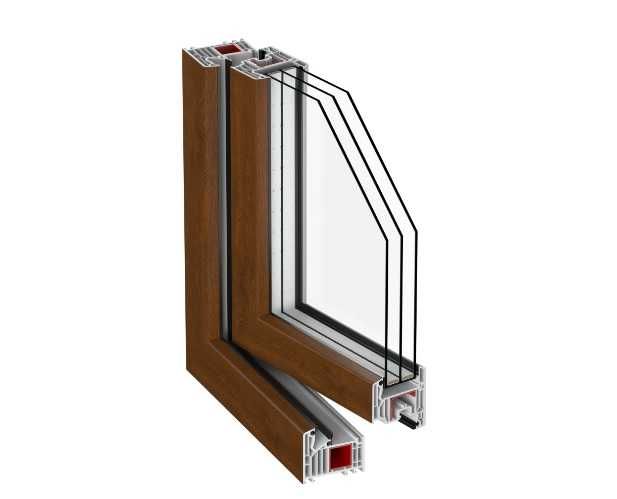 Okno PCV VEKA Orzech RU 600x2000 Radom Na każdy wymiar