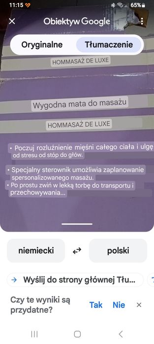 Mata do masażu De Luxe