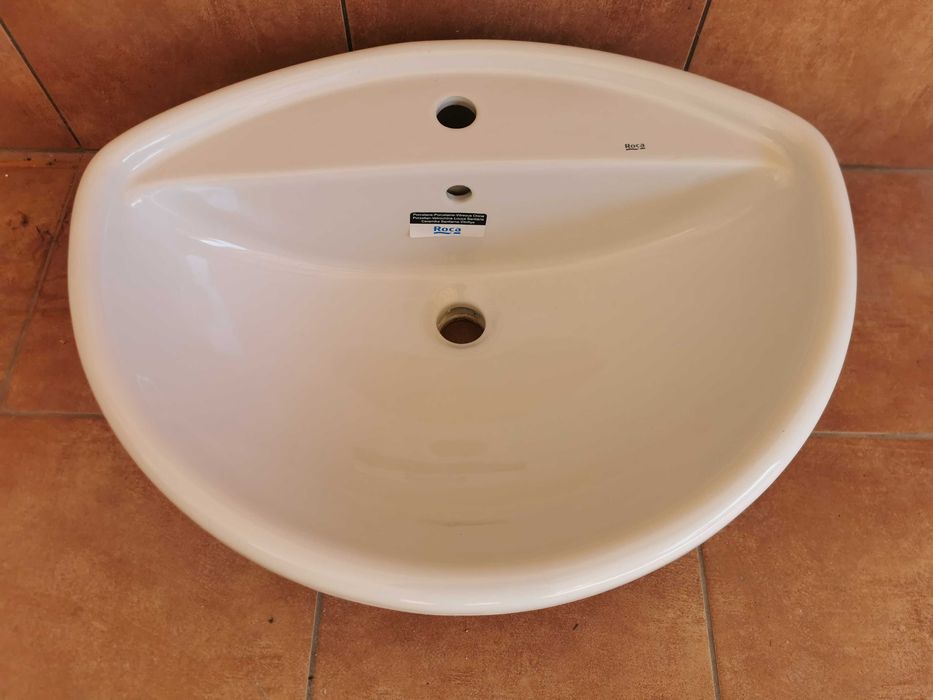 Umywalka nablatowa biała Roka Meridian nowa 60cm
