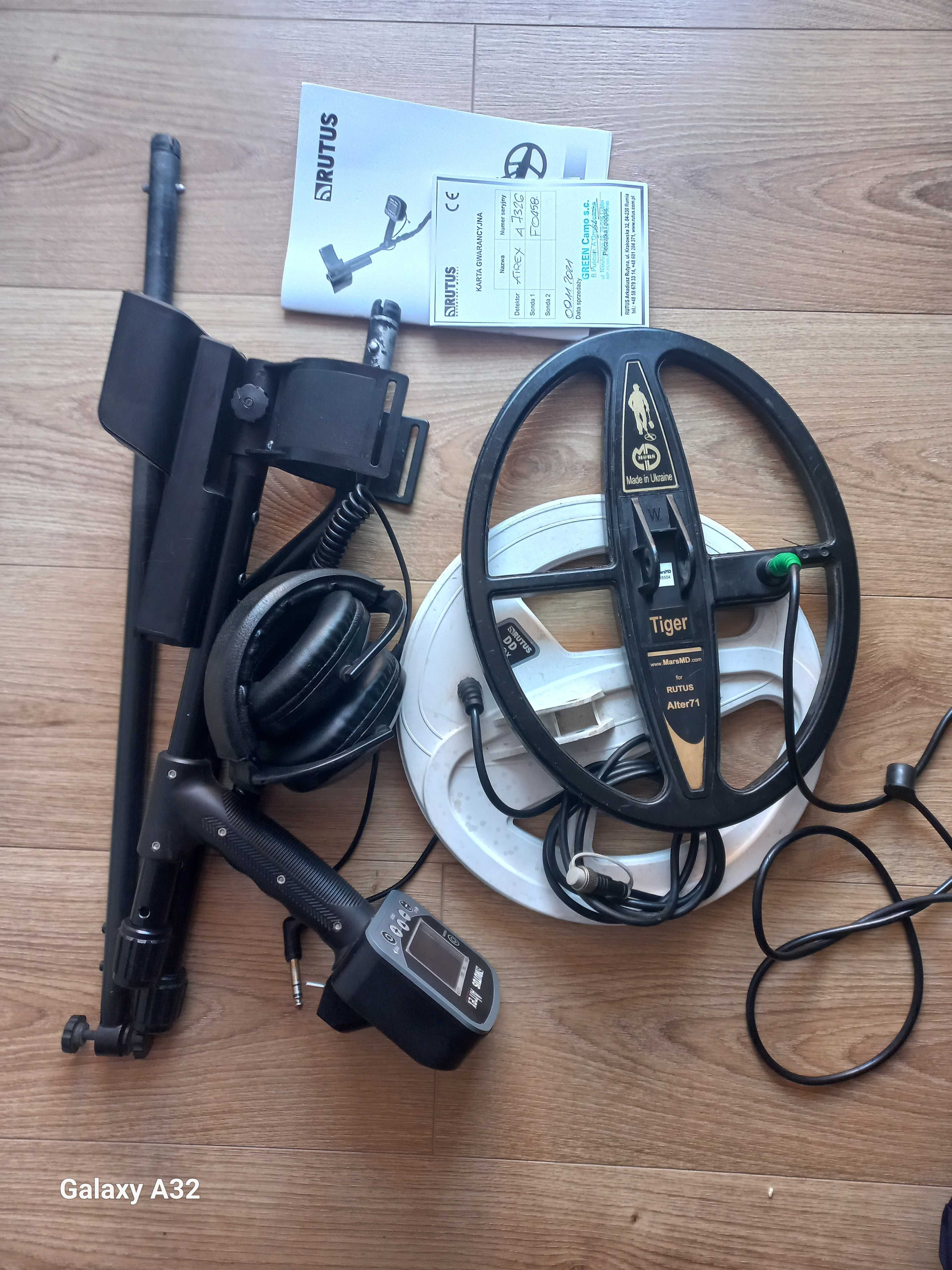 Wykrywacz metali Rutus Atrex + zestaw
