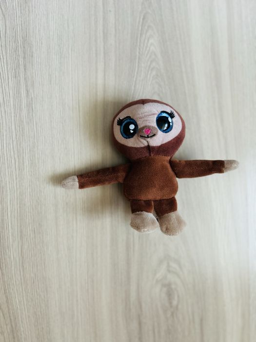 Miś maskotka pluszak zabawka duże oczy brązowa małpka małpa monkey