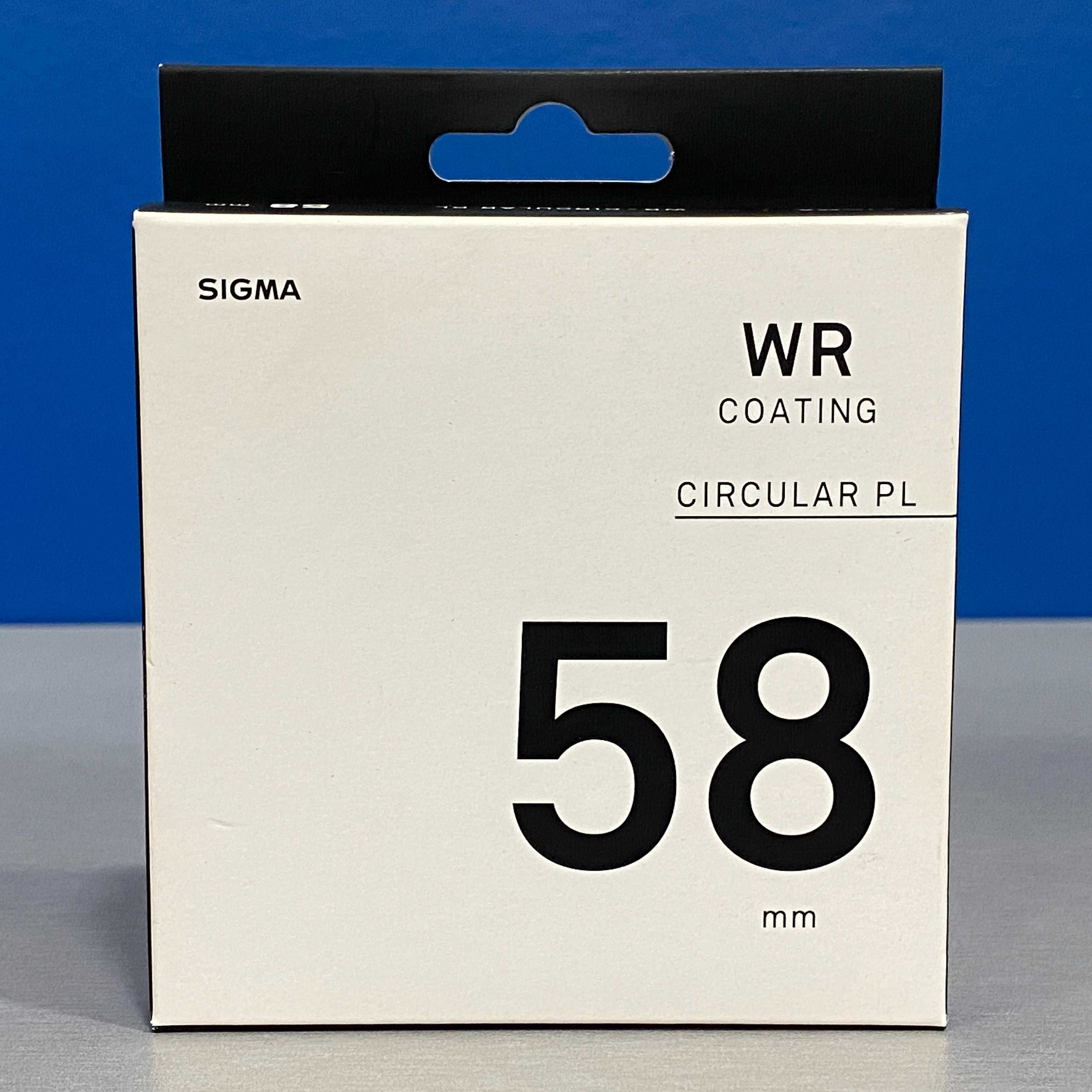 Filtro Sigma WR Circular PL - CPL (58mm) - NOVO