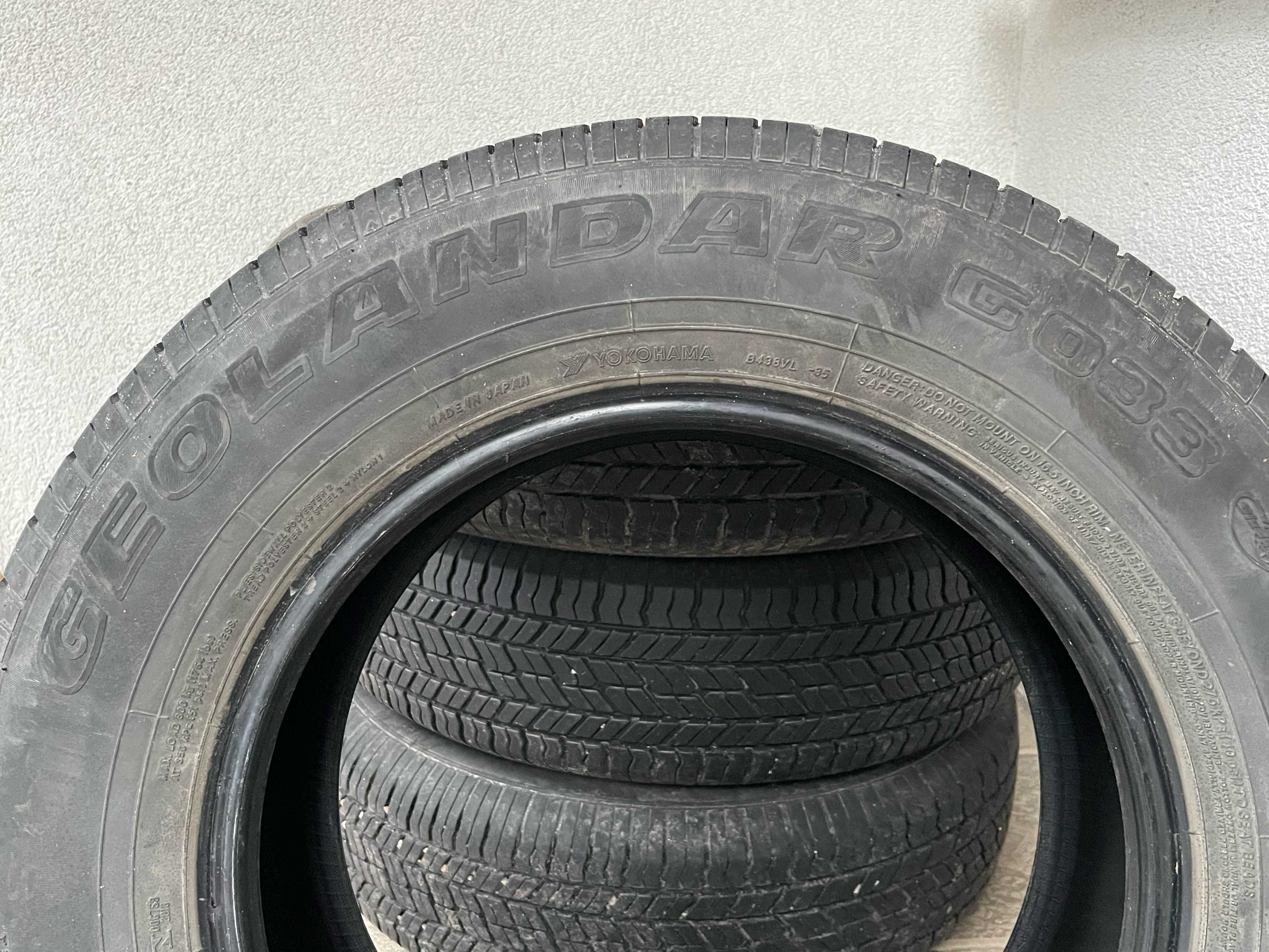 Letnie opony 215/70 R16 Yokohama Geolandar G033