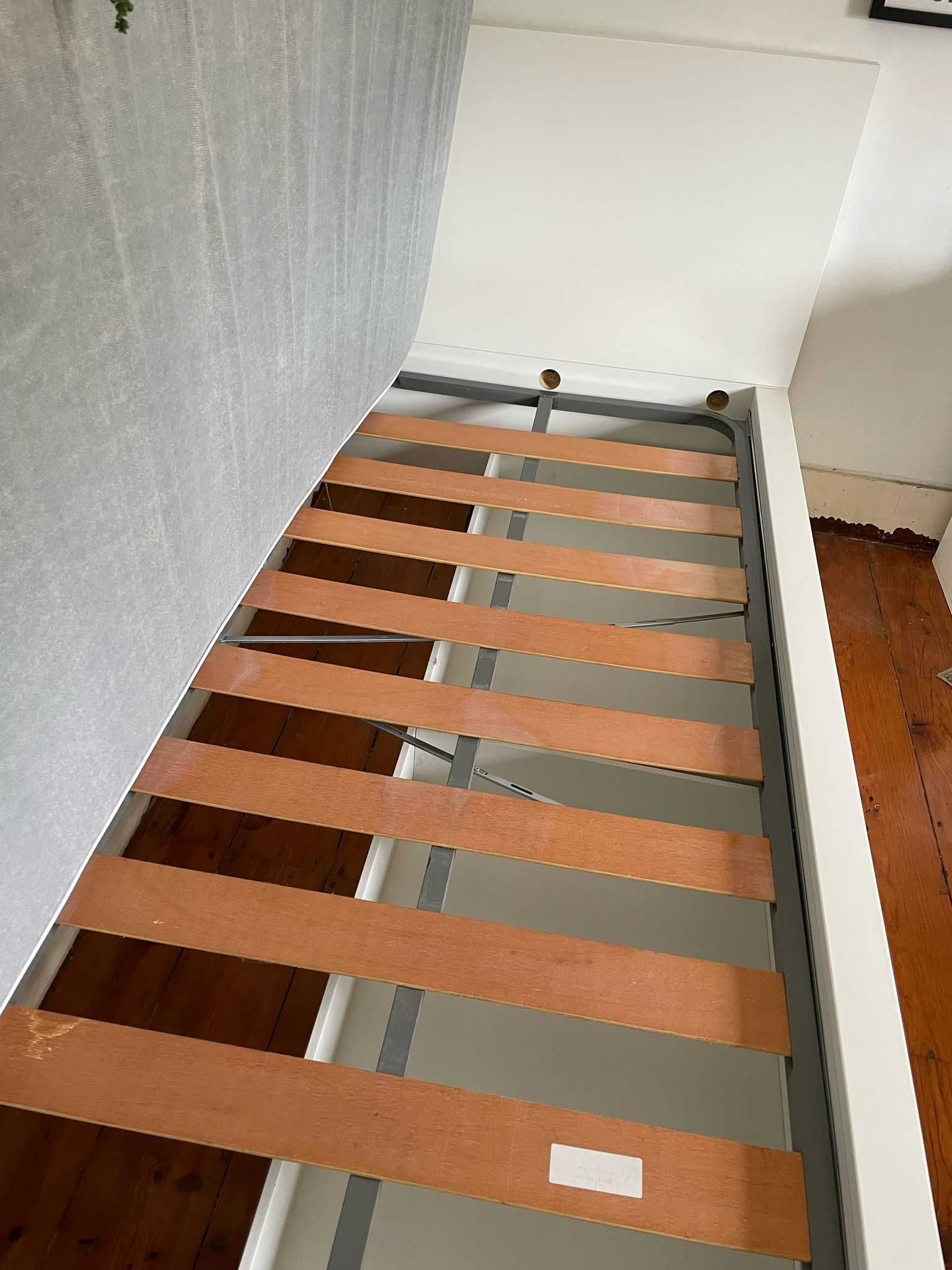 Cama MALM + 2 Gavetas + Colchão + Estrado